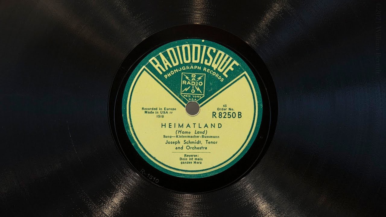 Heimatland • Joseph Schmidt (EMG Mark Xb Oversize gramophone)