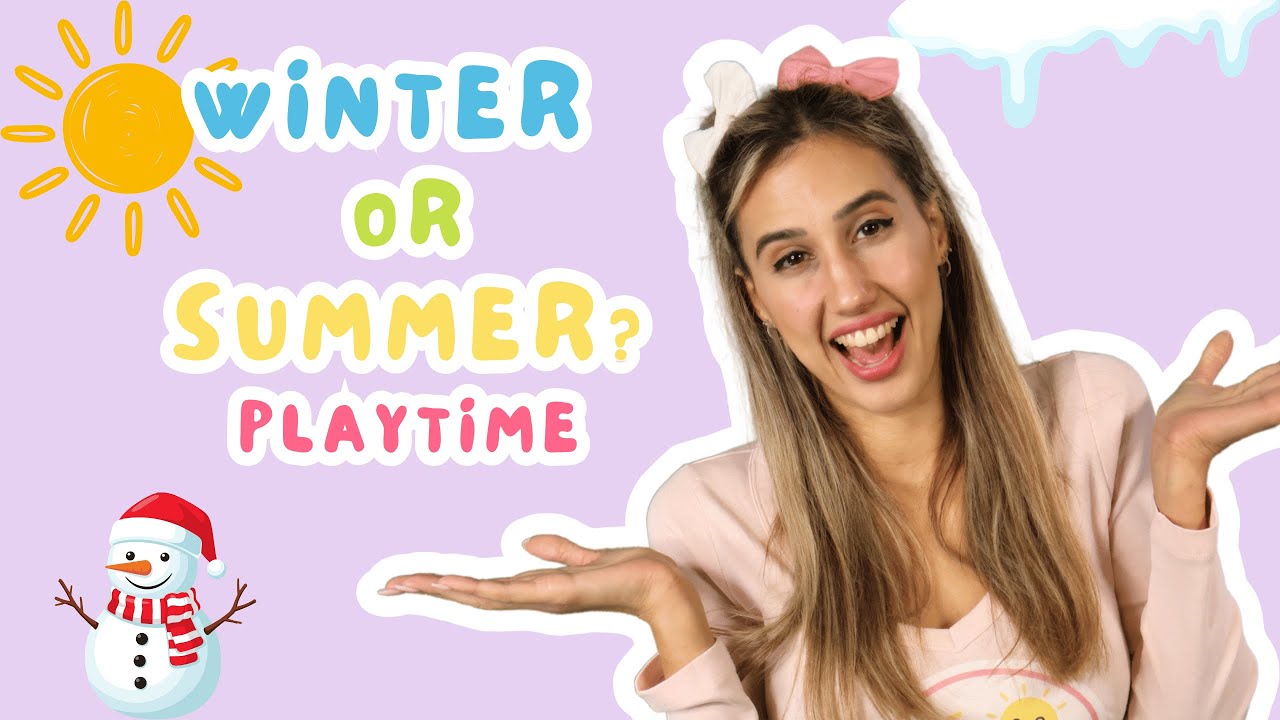 Winter Fun Playtime | Toddler Winter Activities | Learn English Through Play For Kids | Miss Sapsap