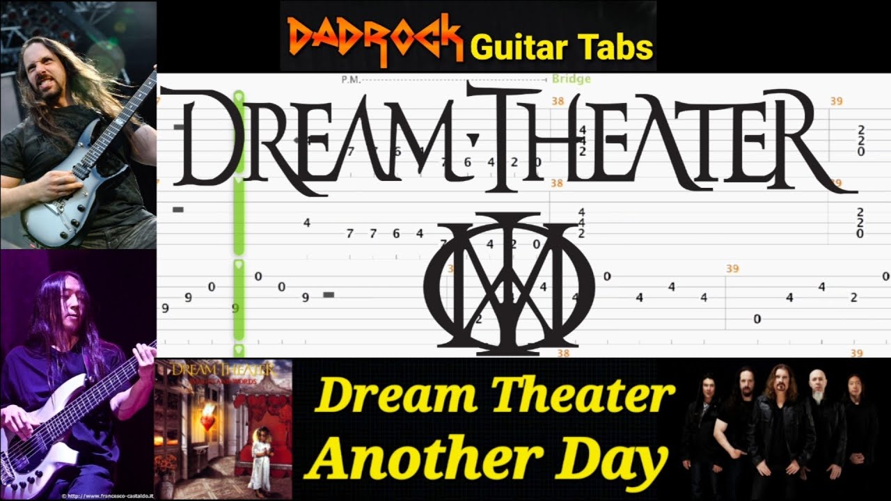 Another Day - Dream Theater - Guitar + Bass TABS Lesson
