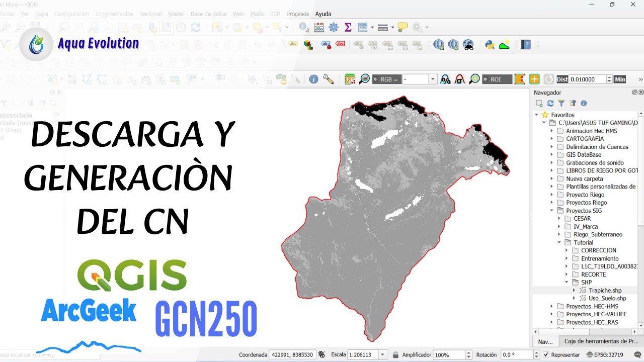 Numero Curva (CN): Descarga y Generación Automática