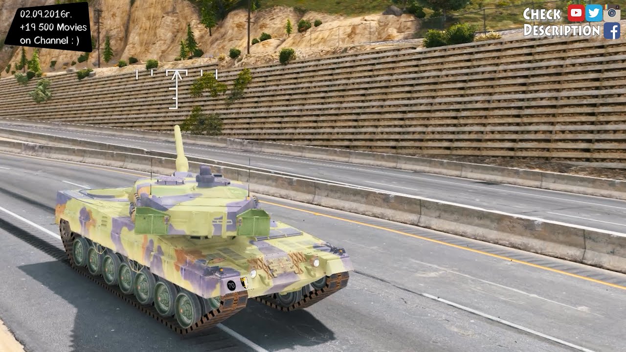 Leopard 2A6 German MBT - GTA V MOD | 2.7K / 1440p ! _REVIEW