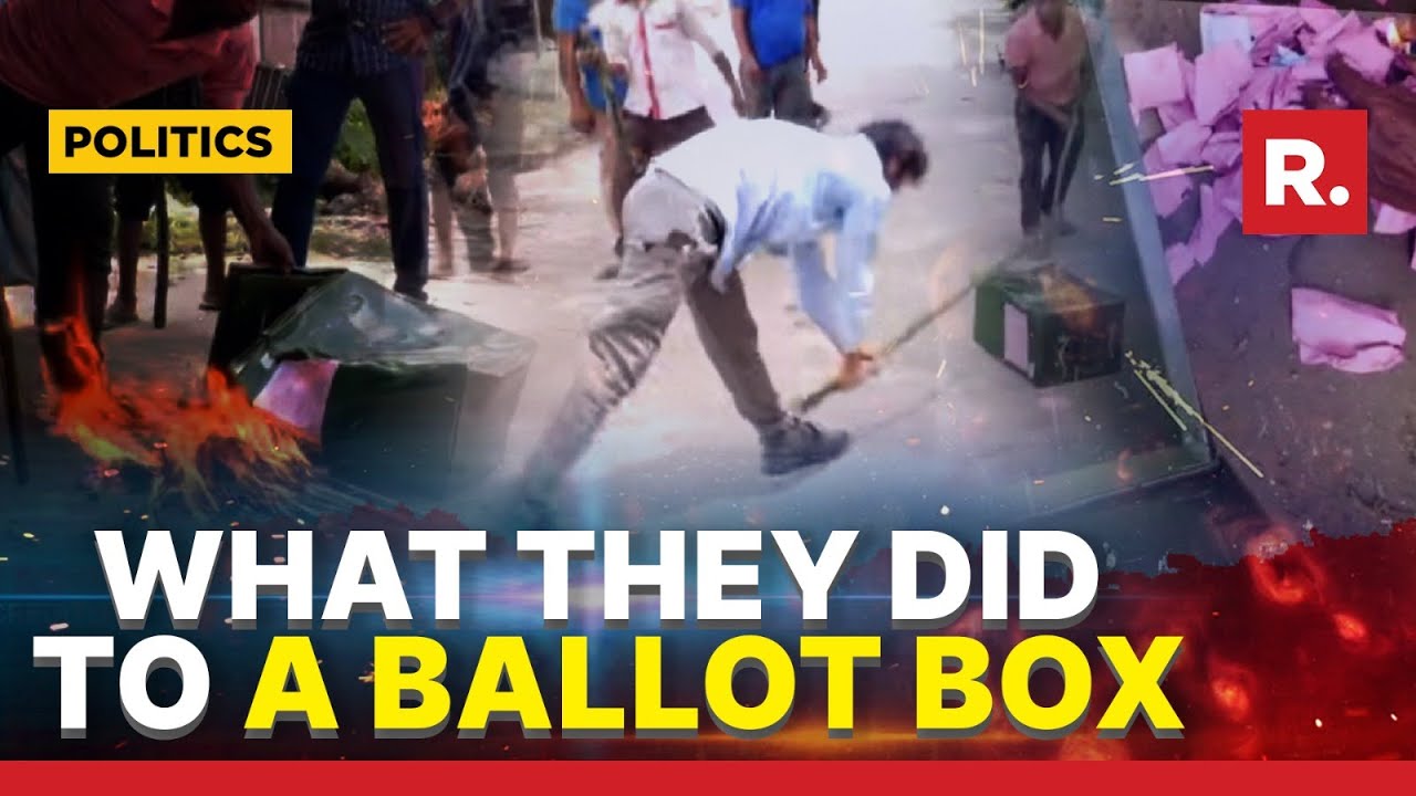 Ballot Box Broken Open With Sticks, Votes Burnt In Bengal's Dinhata
