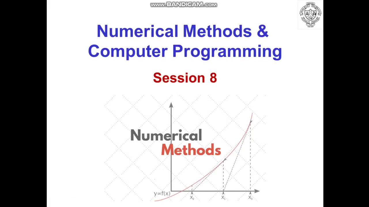 Numerical Methods Lecture 8