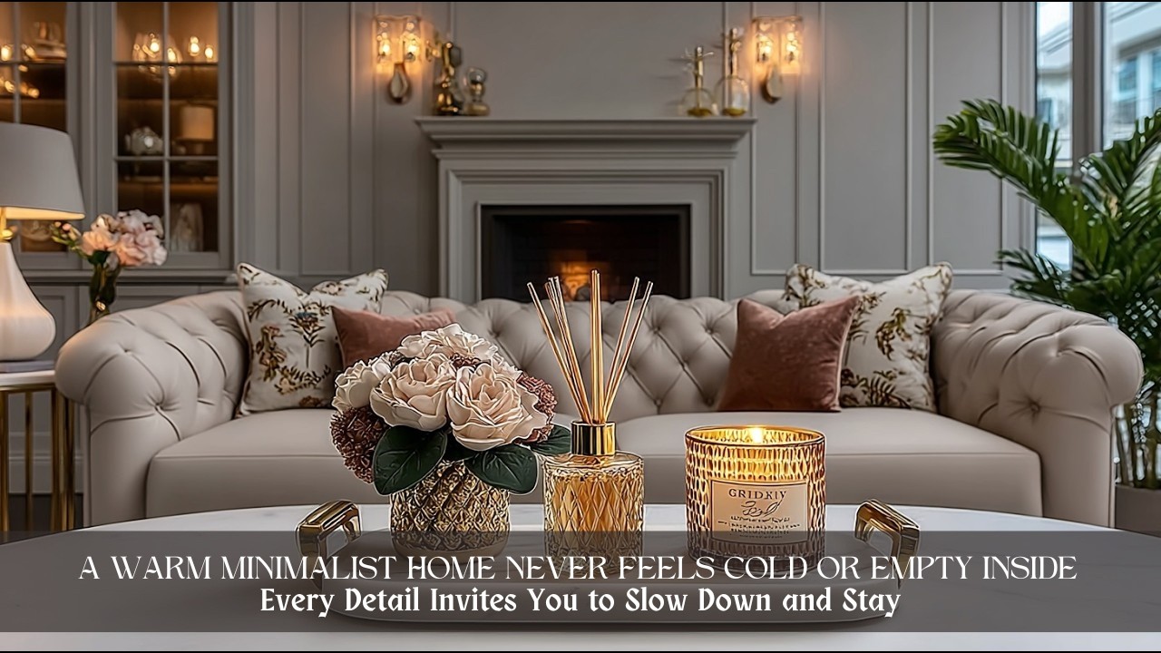 2026 Luxury Small Apartment Design | Warm Minimalist Living Room & Chic Entryway Ideas