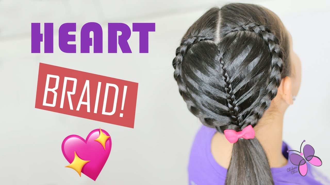Braided Heart Hairstyle for Girls | Heart Braid | Braids Hairstyles 2019 | Valentine's Day