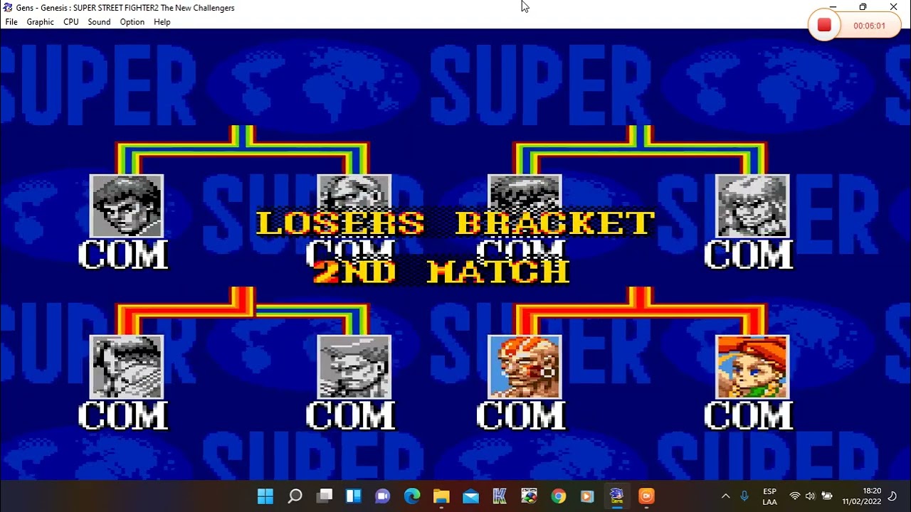 Super Street Fighter 2 (Genesis) - Tournament 1