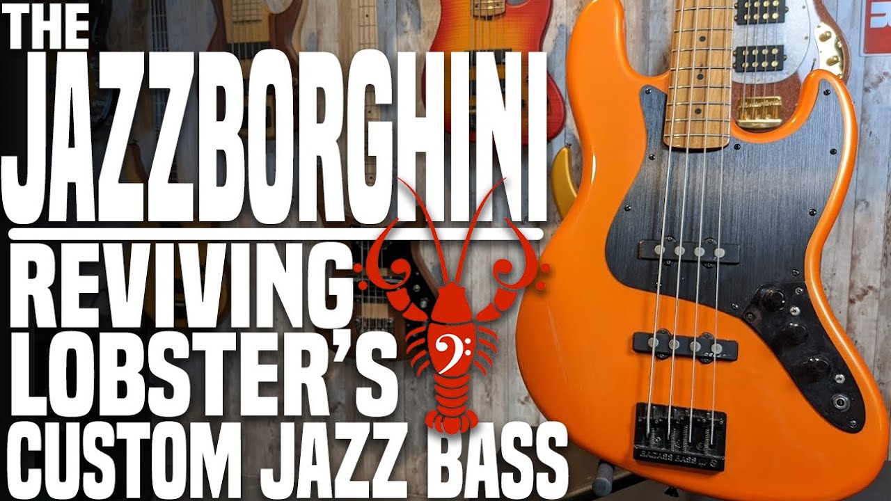 The Jazzborghini - Reviving Lobster's Custom Frankenstein Jazz Bass! LowEndLobster Fresh Look