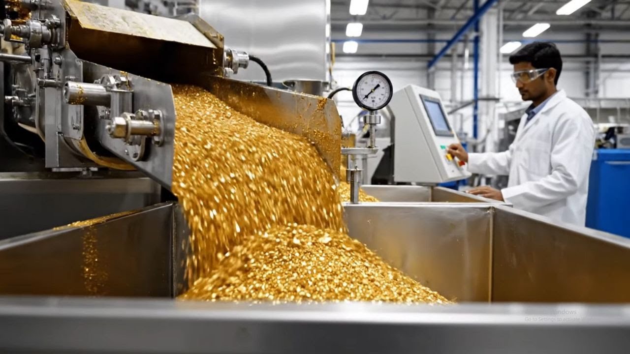 How Thousands of Gold Jewelry Pieces Are Manufactured Every Day — Melting, Casting, Packaging