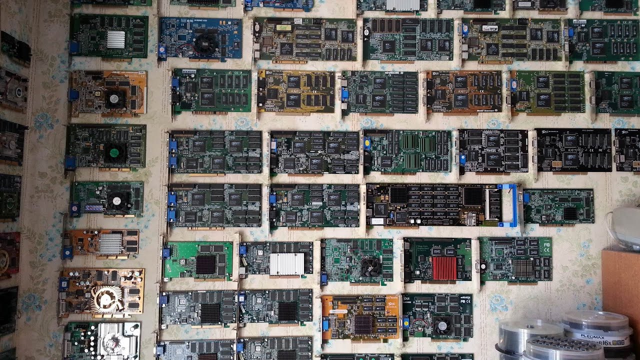 Моя Коллекция Видеокарт 260 шт ( 3dfx nvidia ATI etc. ) ШОК )) Graphics card collection 260 pcs