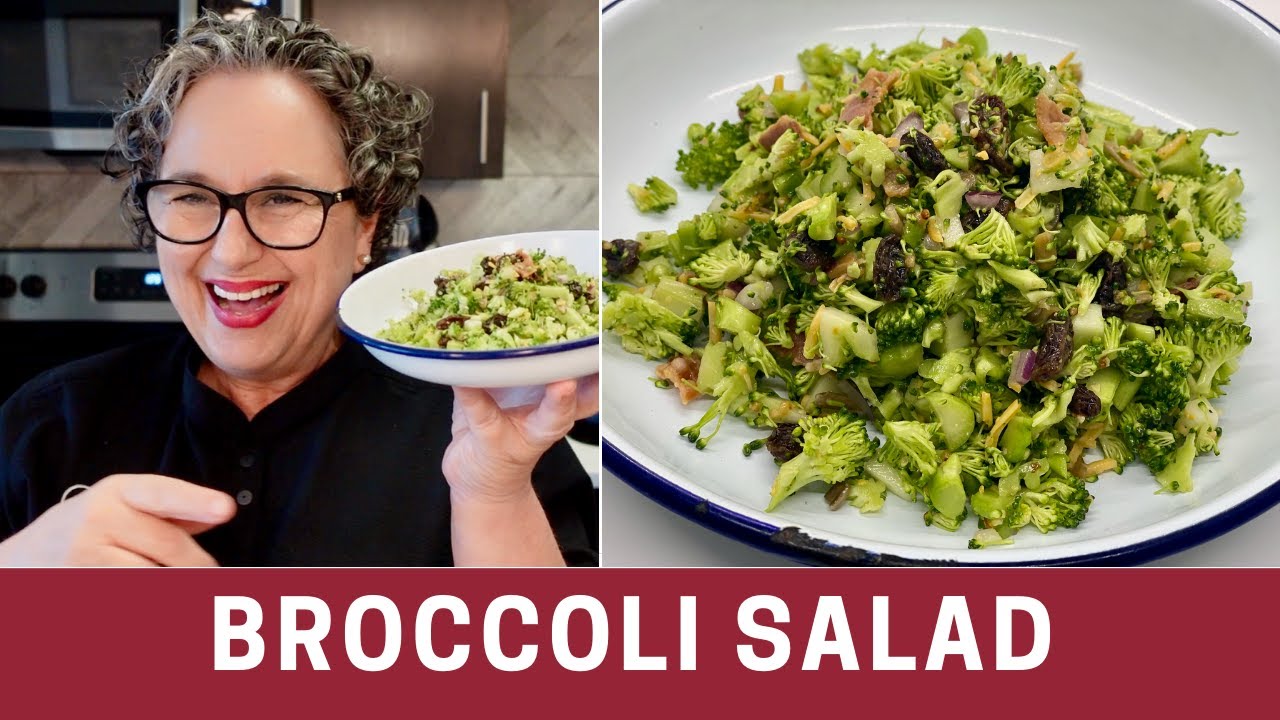 How to Make an Easy Broccoli Salad with Bacon and Cheese (no Mayo) | The Frugal Chef