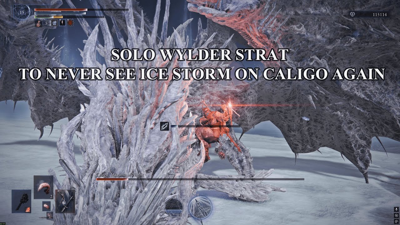 Solo Wylder strat to interrupt Caligo Ice Storm | Elden Ring Nightreign | Everdark Caligo