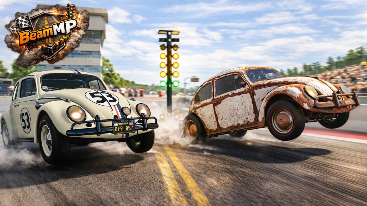 RACING RUSTED POSSESSED VW BEETLES! HERBIE HATED ME! - BEAMMP