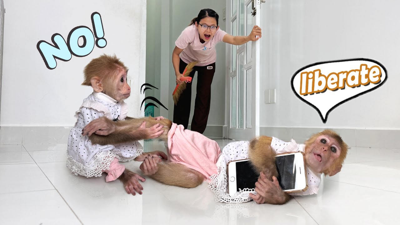 What should Mommy do when Lucky is glued to the phone and forgets Sunny?