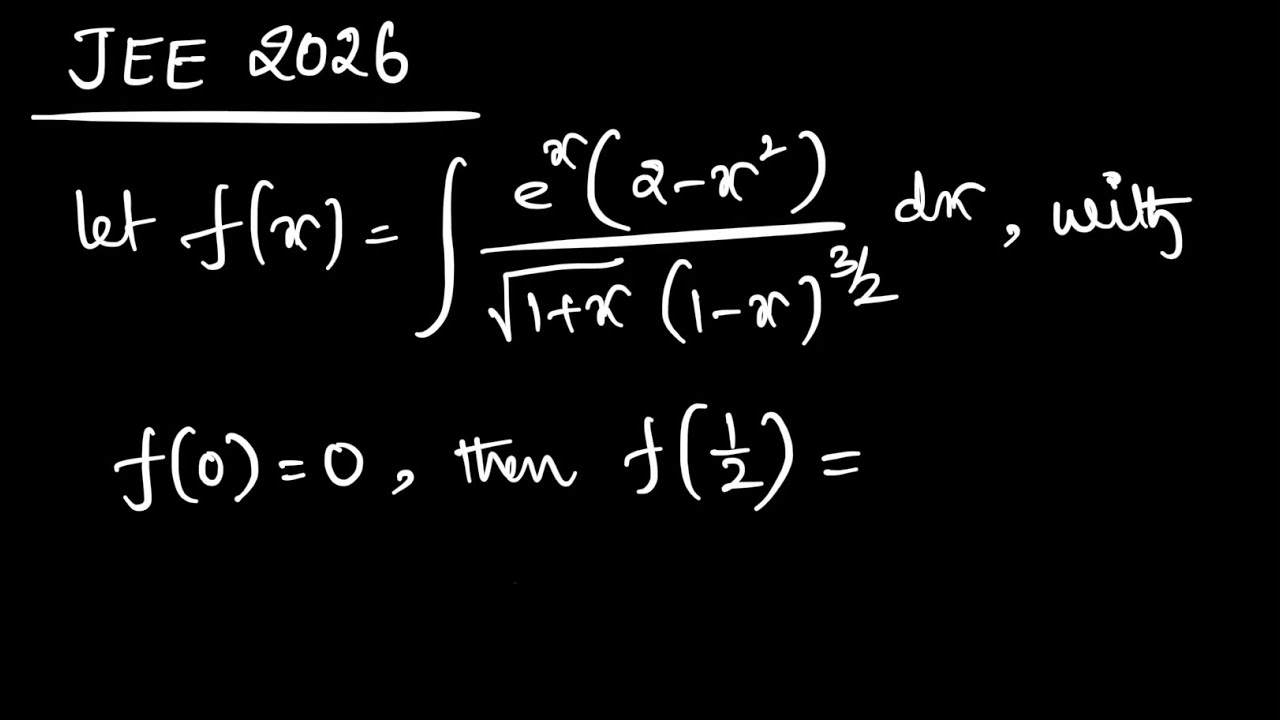 JEE mains 2026 || #INTEGRATION