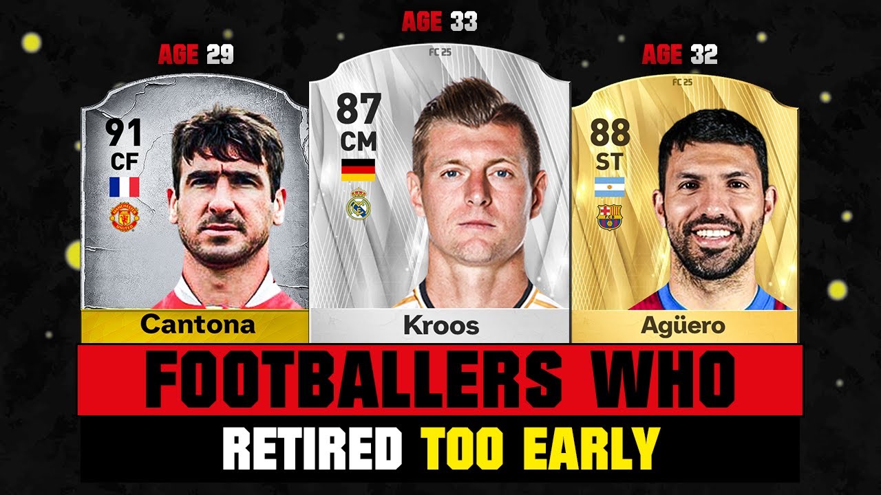 FOOTBALLERS Who RETIRED Too EARLY! 😔💔 ft. Kroos, Cantona, Aguero…