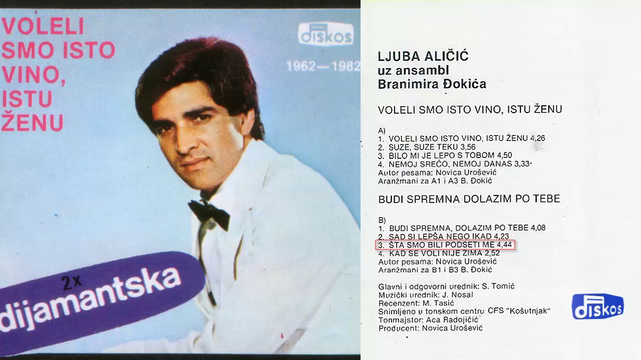 Ljuba Alicic - Sta smo bili podseti me - (Audio 1982)