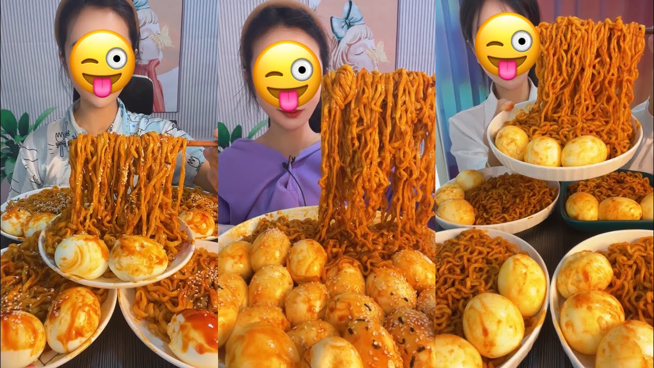 Chinese Food Asmr/ Mukbang Eating Show | Soslu Çin Yemekleri Yeme🌶 🥵😋