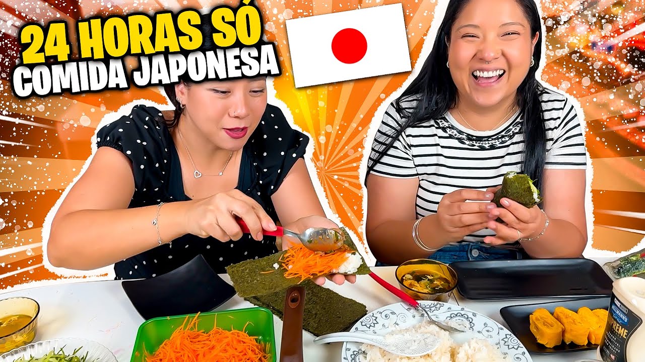 24 HORAS só COMENDO COMIDA JAPONESA | Blog das irmãs