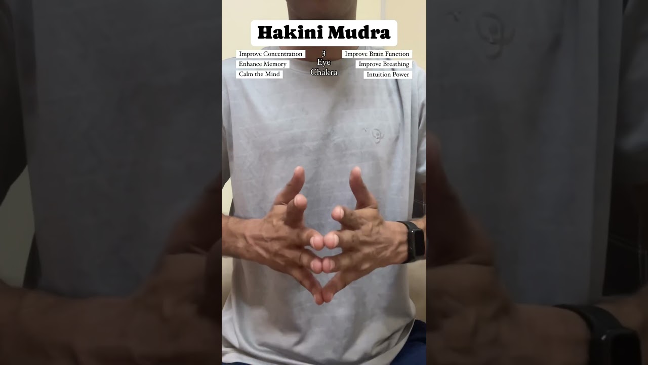 Hakini Mudra for Improve Concentration and increase memory power #yoga #shorts #meditation
