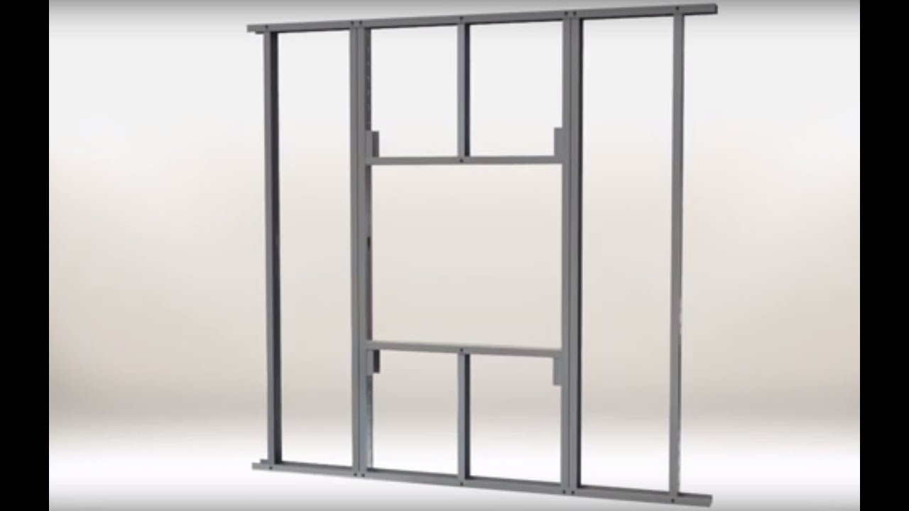 Metal Stud Framing For Combination Fire Smoke Dampers