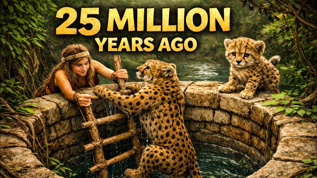 A Cheetah Trapped in a Deep Well… What Happens Next Is Unbelievable!Life million years ago