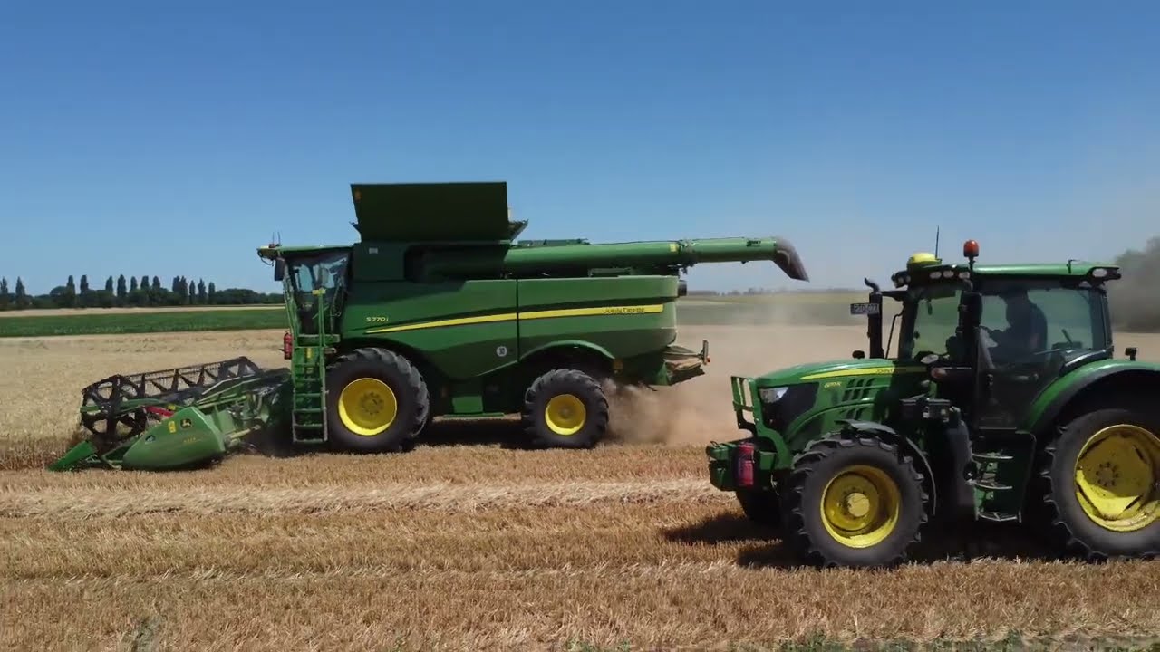 New combaine!/Új kombájn! Búza aratás. John Deere TEAM John Deere S770i