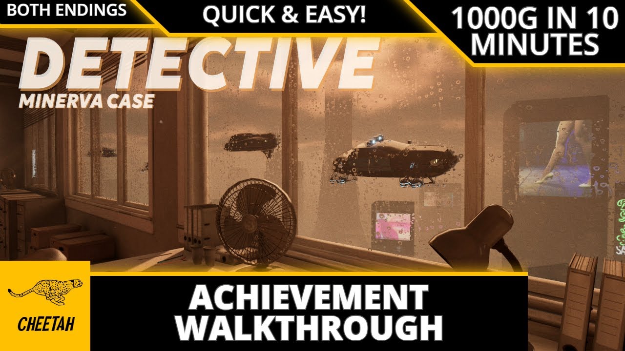 Detective Minerva Case - Achievement Walkthrough (1000G IN 10 MINUTES) QUICK & EASY!