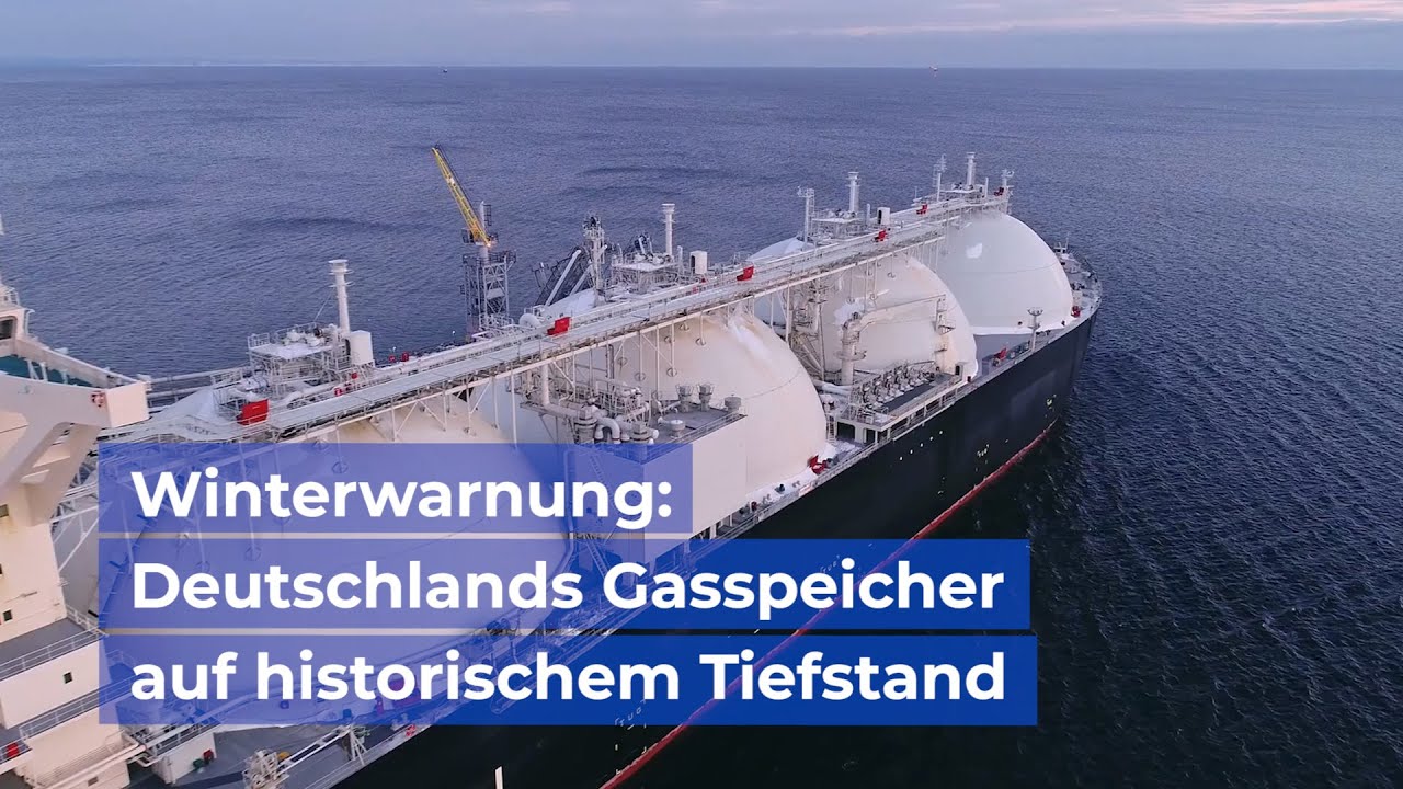 Winterwarnung: Deutschlands Gasspeicher auf historischem Tiefstand