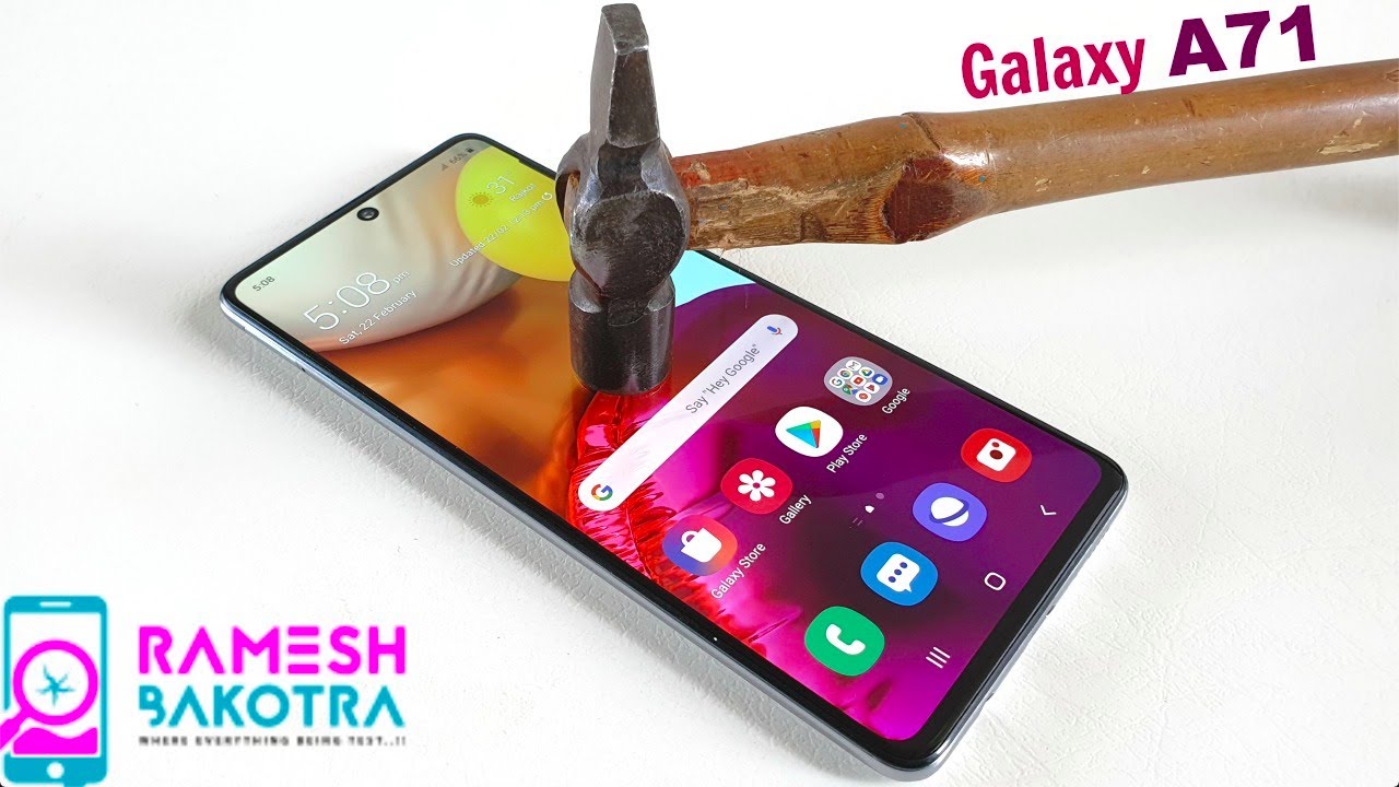Samsung Galaxy A71 Screen Scratch Test