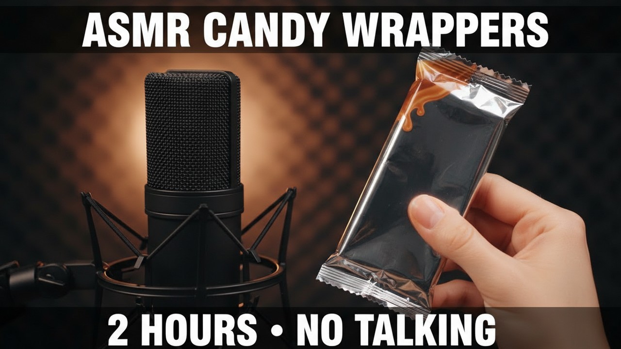 ASMR for Sleep | 2 Hours Relaxing Chocolate Wrapper Sounds