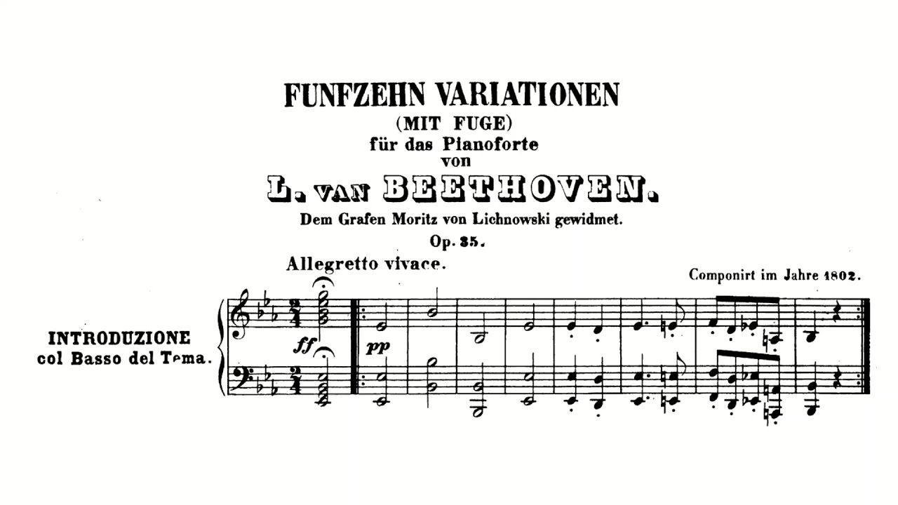 Beethoven: Variations and Fugue in E-flat major (