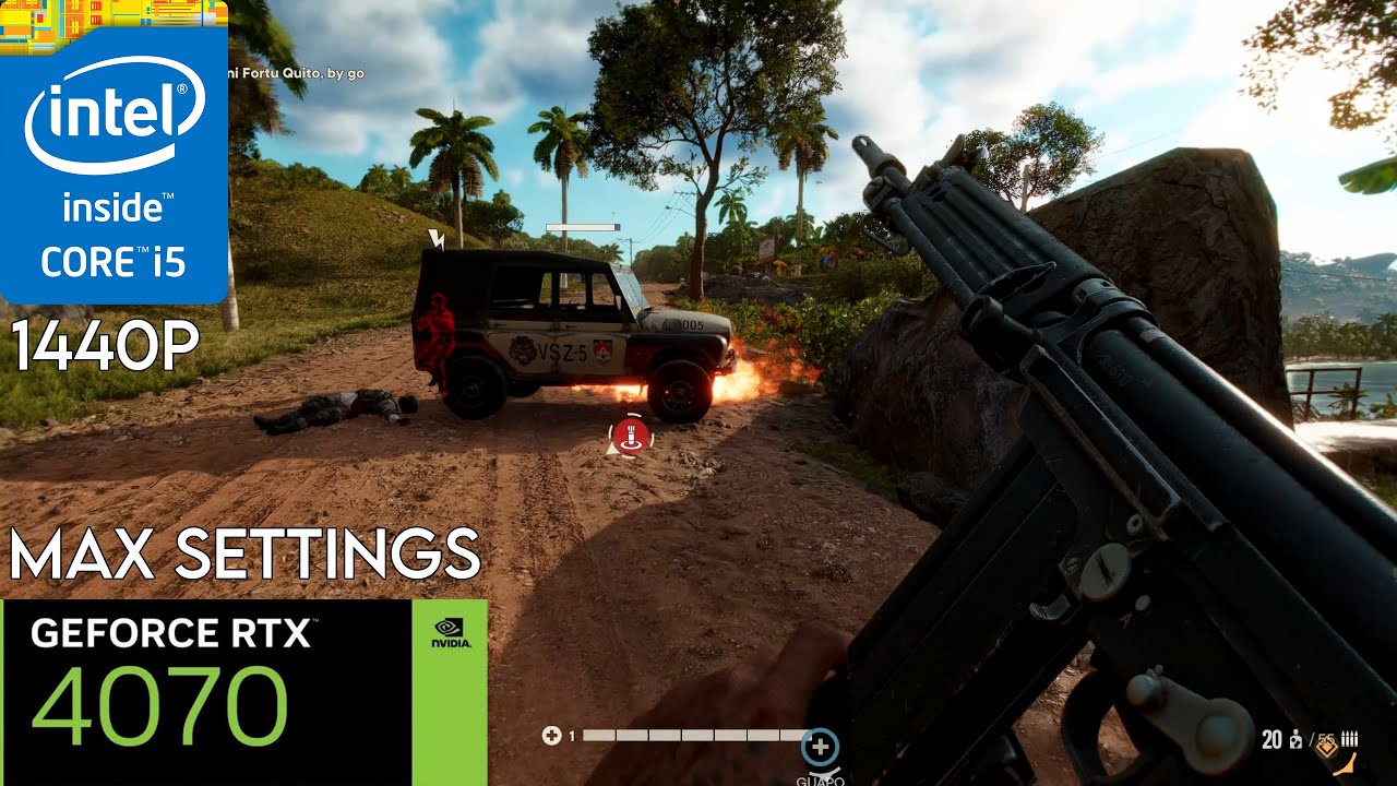 Far Cry 6 - RTX 4070 - i5 9600k FPS TEST