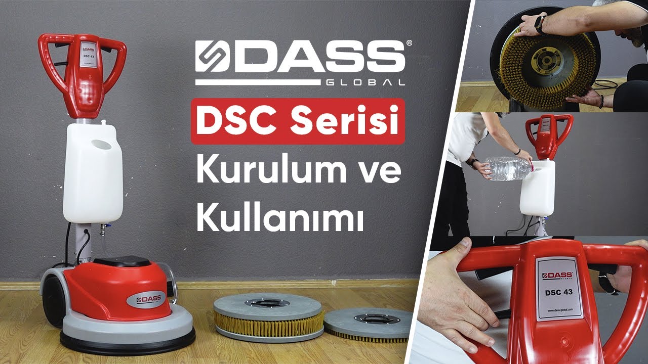 DASS Global Dsc Serisi Zemin Cilalama Ve Halı Yıkama Makinası Kurulum Videosu