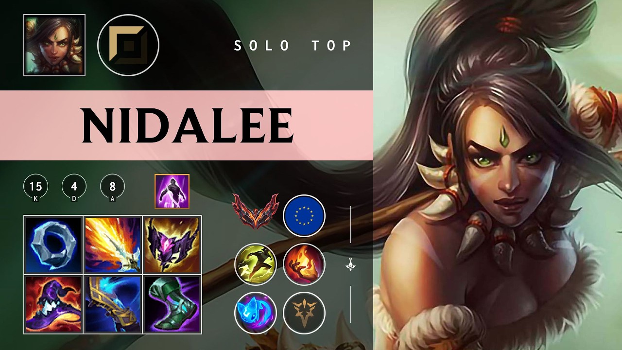 Nidalee Top vs Jax - EUW Grandmaster Patch 26.04