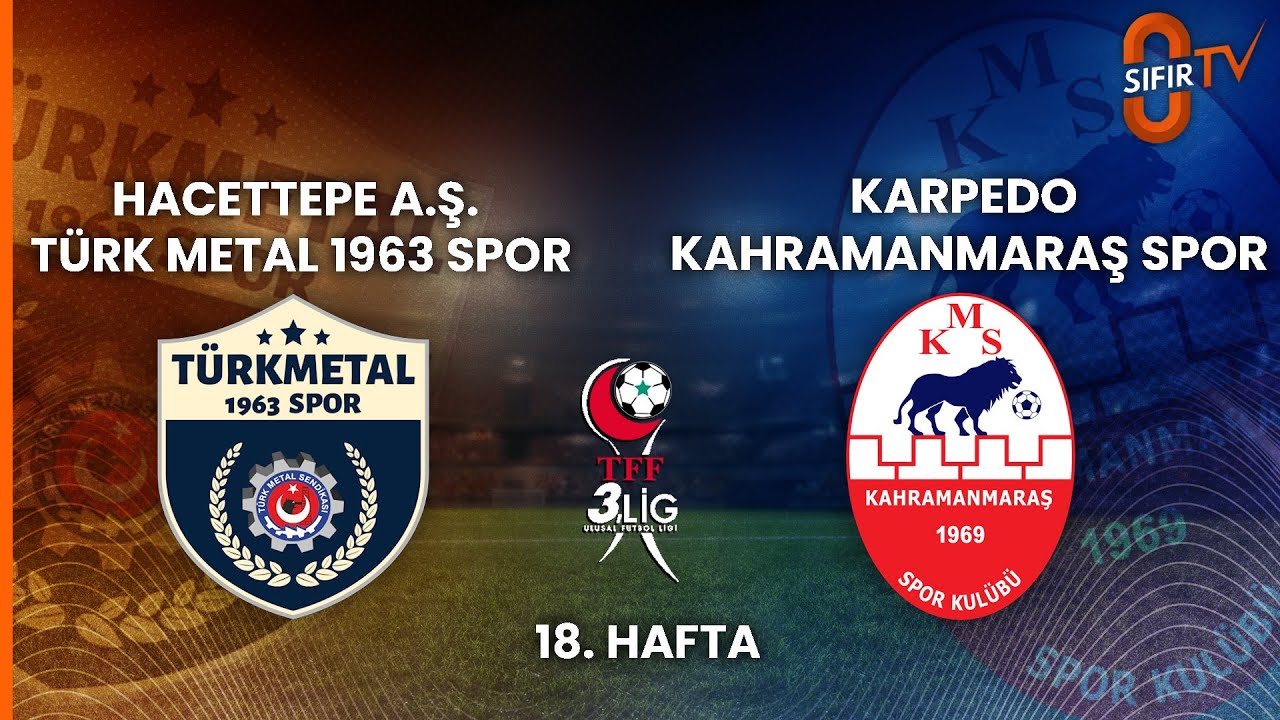 HACETTEPE A.Ş. TÜRK METAL 1963 SPOR - KARPEDO KAHRAMANMARAŞ SPOR