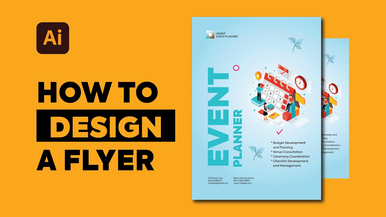 How to DESIGN an EVENT POSTER | Adobe Illustrator cc Tutorial