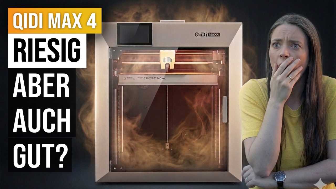 Qidi Max 4 — RIESIG aber ist er auch GUT? 😳 [REVIEW DEUTSCH]