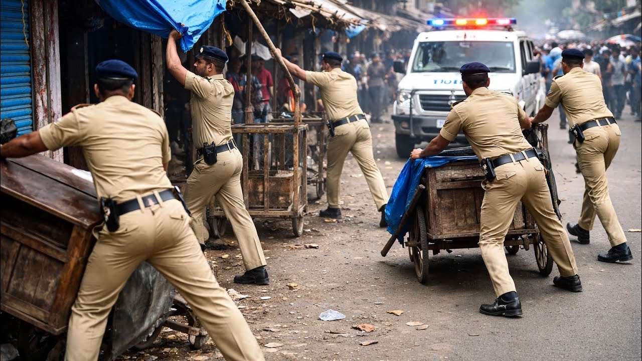 Police aaya hai aatikarman 😯