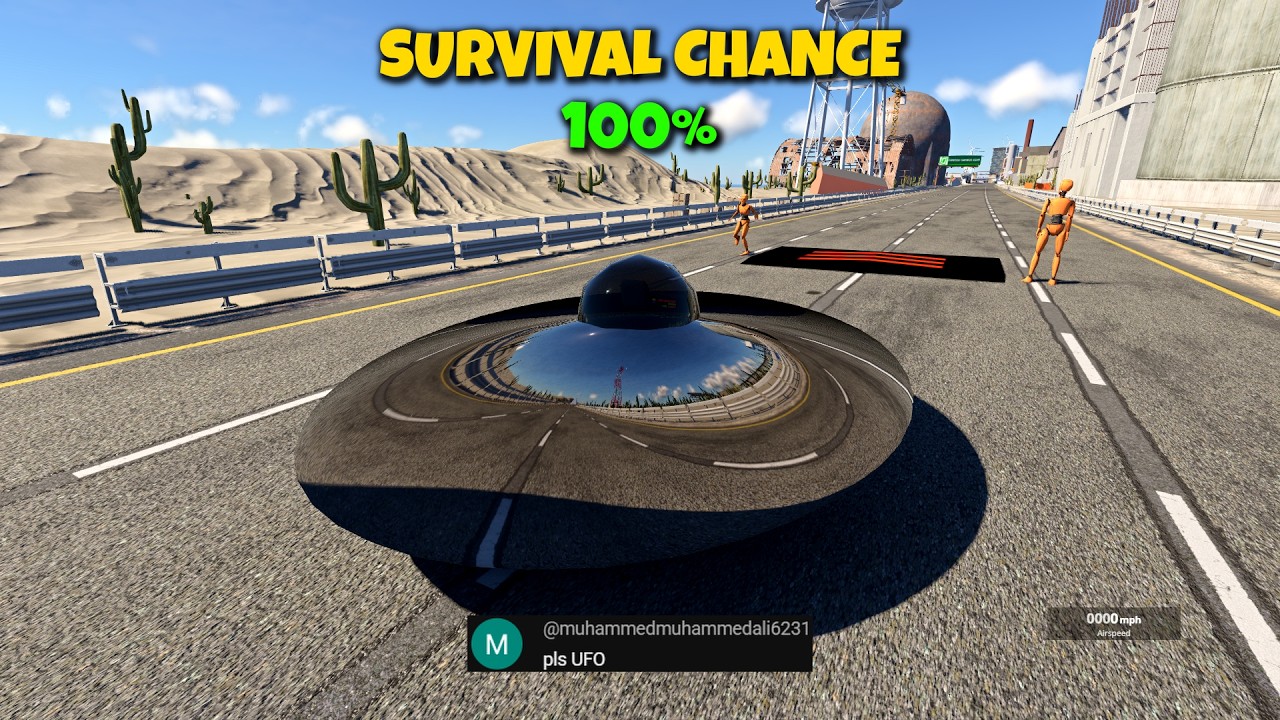 🚀 600 MPH Instant Acceleration! 😱 What is the SURVIVAL CHANCE? (BeamNG.drive)