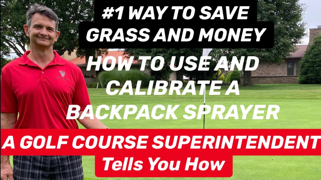 Maintain, calibrate and use a backpack sprayer. #1 way to save money maintaining your lawn.
