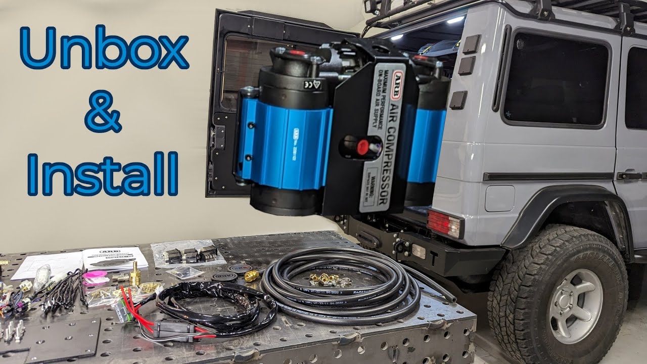 Unbox and install ARB twin on-board air compressor CKMTA12