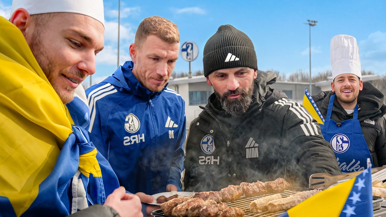 Wir haben für Edin Džeko Cevape gegrillt 🇧🇦⚽