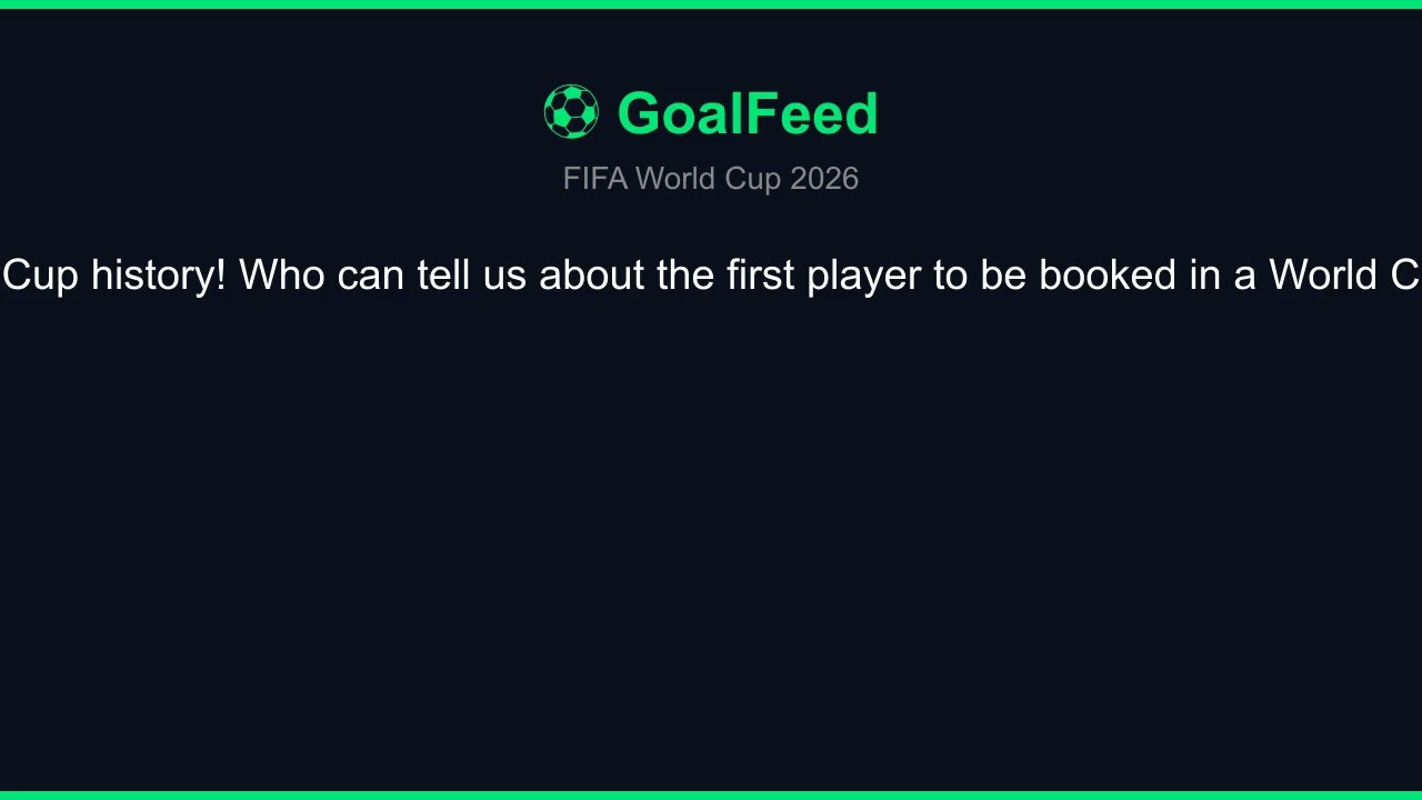 Hey everyone, let's talk about some interesting World Cup history! Who can tell us about the first p