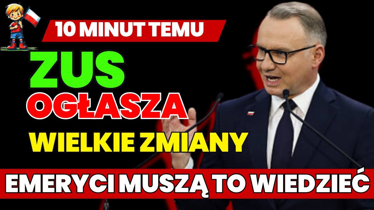 ‼️ Nowe zasady dla emeryt&oacute;w od 1 września 2025 &ndash; Sprawdź, co ogłosił ZUS!