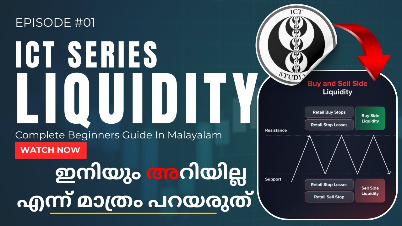 ICT SERIES IN MALAYALAM EP #01 | WHAT IS ICT LIQUIDITY? | DETAILED EXPLANATION AND ANALYSIS | T4T