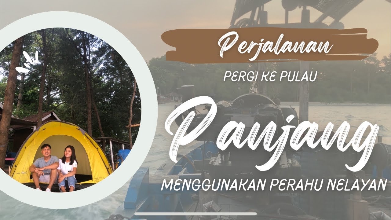 Perjalanan ke pulau panjang jepara jawa tengah dengan menggunakan perahu nelayan
