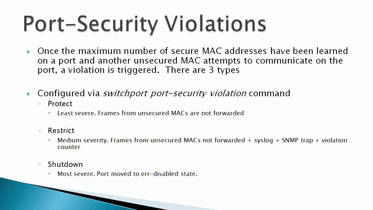 Port-Security Theory & Operations