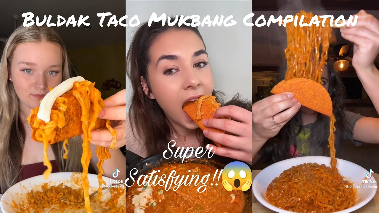 BULDAK TACO MUKBANG COMPILATION #22 | ASMR MUKBANG