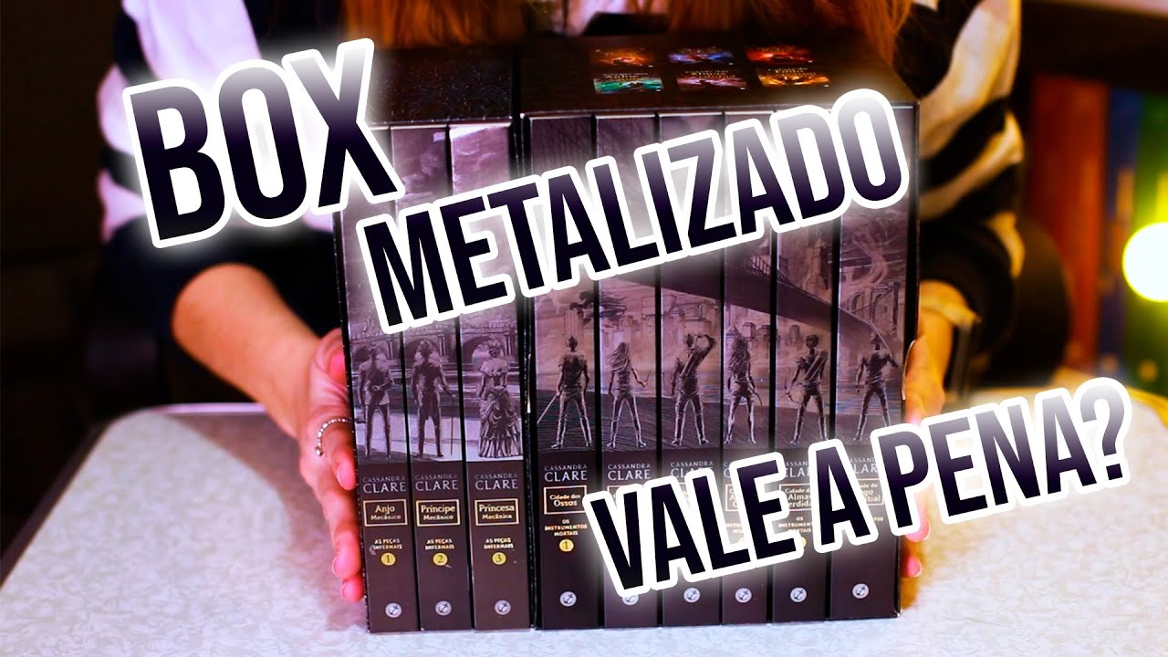 BOX INSTRUMENTOS MORTAIS e PEÇAS INFERNAIS Metalizado | Cassandra Clare | Editora Galera Record