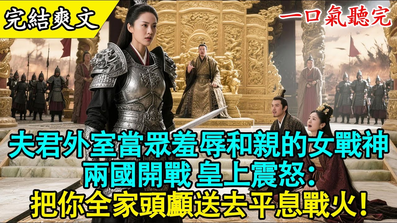【完結古言】夫君為了討好外室，竟當眾羞辱鄰國來和親的「女戰神」公主？兩國開戰！皇上震怒：把你全家頭顱送去平息戰火！#古言 #爽文 #有聲書 #打臉 #大女主